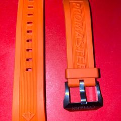 Citizen promaster orange silicone rubber strap brand new