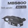 Mac Allister MBS 800 Belt Sander 75mm Image 3