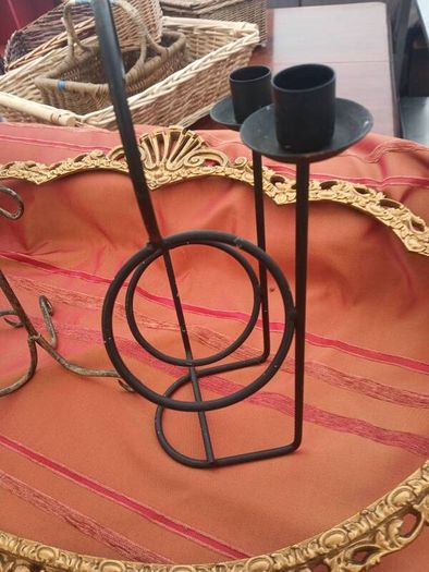 Gothic Design, Cozy Nights In/Candle Lit Supper, . Metal Wine Rack & Candle Holders,Complete Bundle