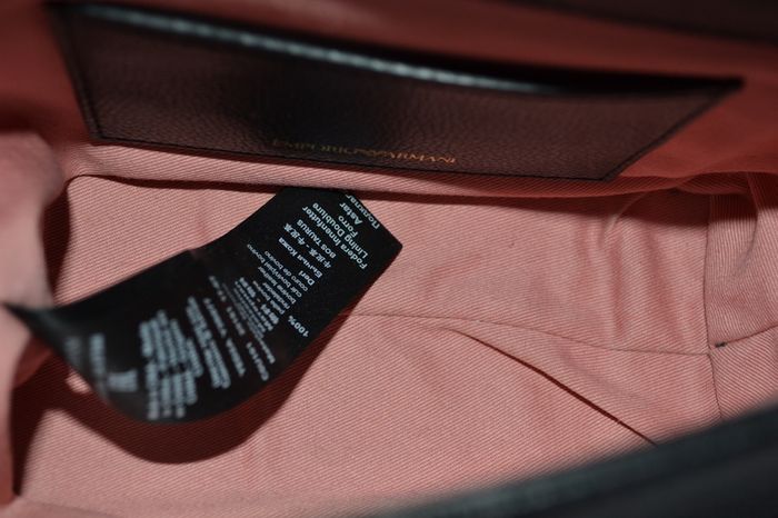 Giorgio Armani black leather Bag