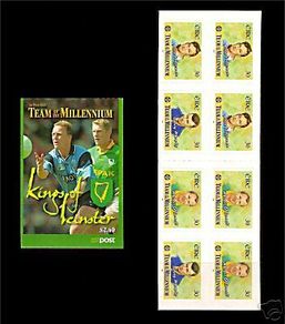 1999 Ireland GAA Team of the Millennium (Kings of Leinster) Stamp Booklet Mint Never Hinged (MNH). Hibernian HB74.