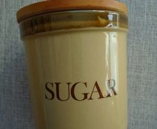 Sugar jar, Crockery, Stoneware, Kitchen