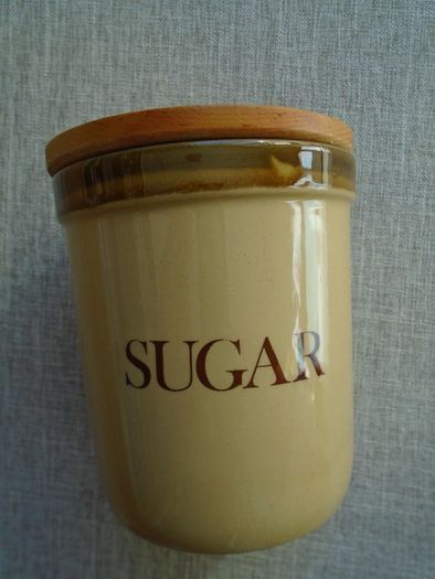Sugar jar, Crockery, Stoneware, Kitchen