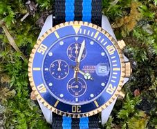 Vintage Citizen Quartz Sports Chronograph Watch