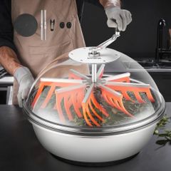 Bud Leaf Bowl Trimmer, 600 mm Manual Bud Trimmer, with Sharp Stainless Steel Blades, Visual Cutting, Wet & Dry Hydroponic Cutting Machine