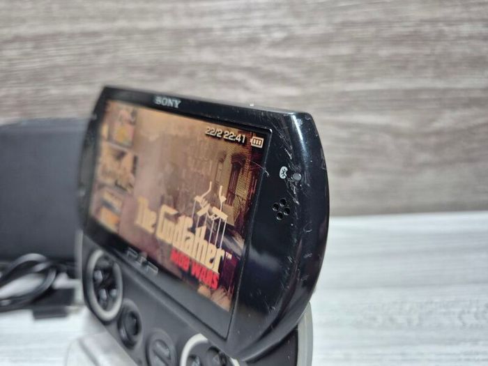 Modded Sony PSP Go 16GB Handheld System - Black -Poor Cosmetic Condition