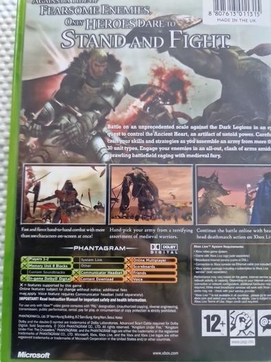 Kingdom of Fire The Crusaders Xbox Original Games Original