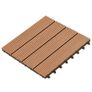 22 pcs Decking Tiles 30x30 cm 2 sqm WPC Dark Brown Image 3