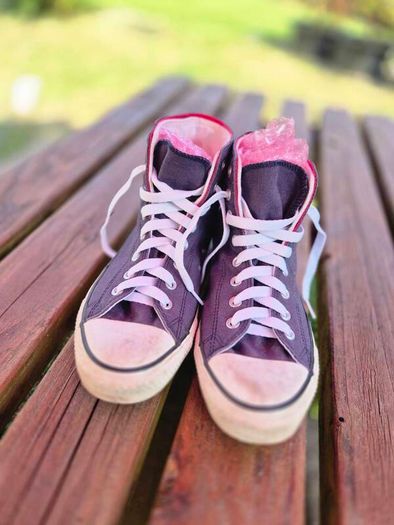 Converse Double Tongue High Top Trainers, UK8, EU41, AV
