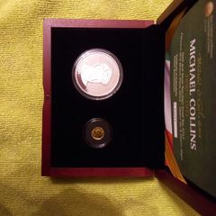 RARE Ireland Double Set Gold & Silver Proof Coin Set 2012. Michael Collins. 90th. Anniversary