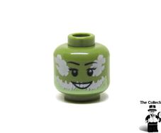 Lego Olive Green Color Chima With Lego City Female Overprint Error Prototype Test Print Colour Olive Green Head Rare And Hard To Find