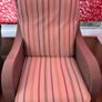 Grey rattan conservatory chairs & foot stool Image 2