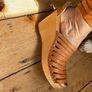 Tan leather Swedish Has-beens for H&M 39/6 Image 3