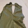 Sexy shiny Pu leather green top for crossdresser Image 2
