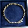 Vintage Sterling Silver 925 Rope Link Bracelet length 8" - 15,9g Image 5
