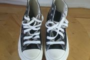 Converse Chuck Taylor All Star Hi Embroidered Floral Black Pink Purple Sole UK | Ire 4 Euro 36.5