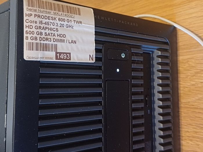 HP Prodesk 600 desktop PC i5, 500 GB Window 10 Pro