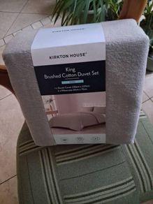 Kirkton House Brushed Cotton King Size Duvet Cover Set