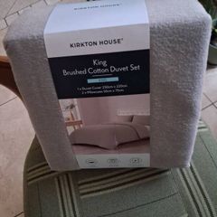Kirkton House Brushed Cotton King Size Duvet Cover Set
