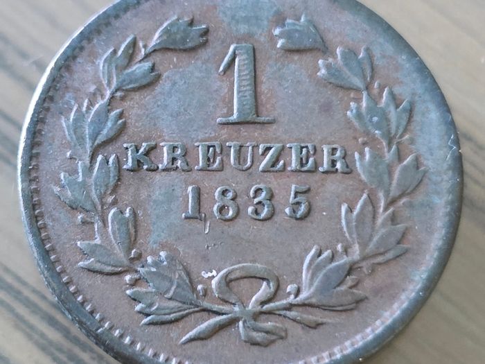BADEN Kreuzer 1835 Leopold I