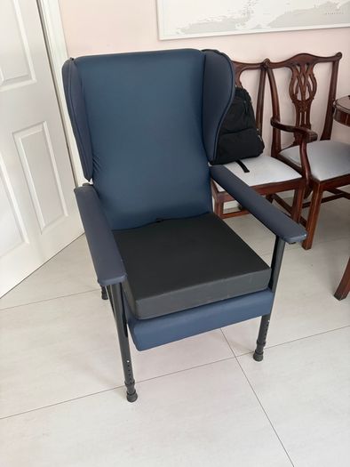 High back orthopaedic chair & cushion