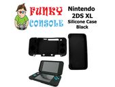Silicone Rubber Gel Console Protective Skin Soft Case Cover Nintendo New 2DS XL Black