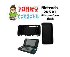 Silicone Rubber Gel Console Protective Skin Soft Case Cover Nintendo New 2DS XL Black
