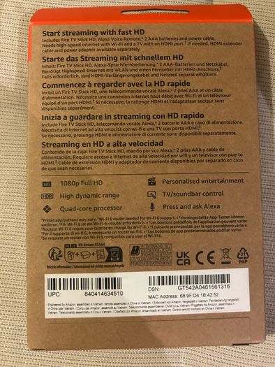Amazon HD Fire TV stick