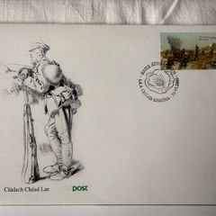 First day cover letter and MNH 90th anniversary of The Battle of The Somme stamps
