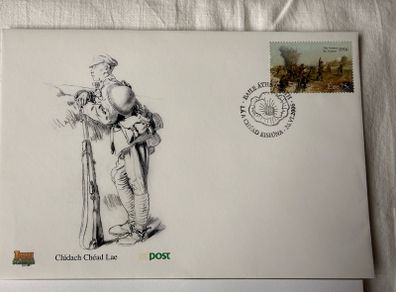 First day cover letter and MNH 90th anniversary of The Battle of The Somme stamps