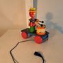 Wooden pull along drumming toy Image 2