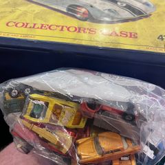 Box 2 of 4 Lesney Matchbox Superfast 70s collection with carry case