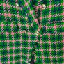 River Island Pink & Green Tweed Double-Breasted Blazer size 10 Image 4