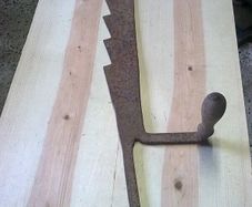Old hay or dung knife. Farm bygone