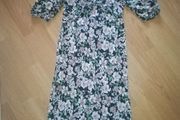 Floral V neck dress