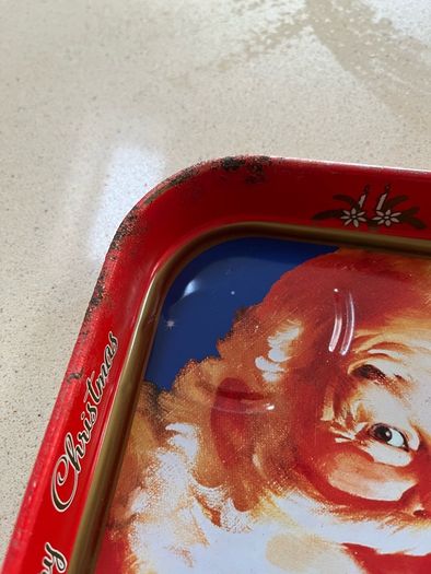Coca Cola Christmas Metal Tray