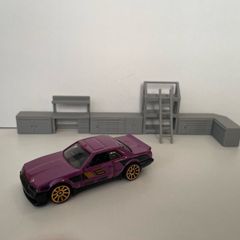3d printed 1:64 scale garage set