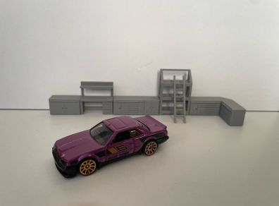 3d printed 1:64 scale garage set