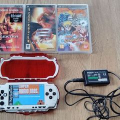 Psp Modded White 64gb Original Charger Original Battery