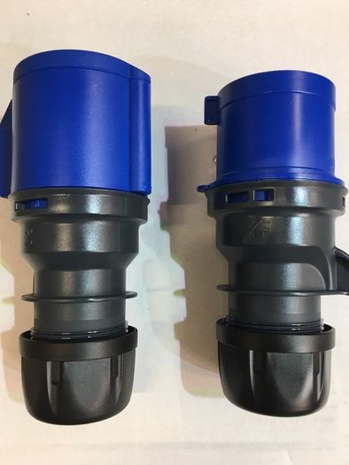 32 Amp Blue Plug and Socket Set 230V