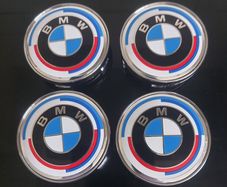 Hard to get BMW 60mm caps (50th Anniversary) FREE POST