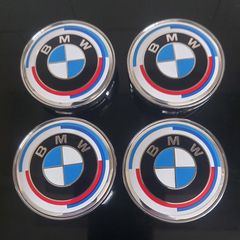 Hard to get BMW 60mm caps (50th Anniversary) FREE POST