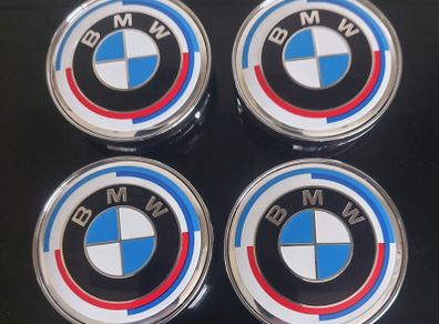 Hard to get BMW 60mm caps (50th Anniversary) FREE POST