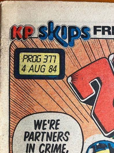 Comic: '2000AD' no. 377 (04/08/1984)