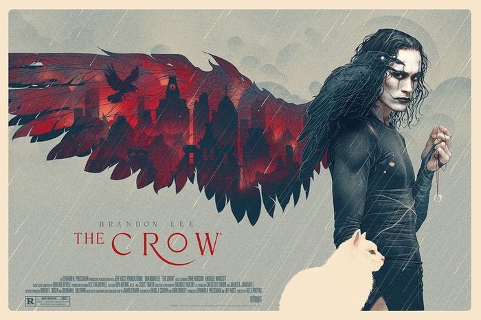 Bruno Vergauwen The Crow Limited Edition Screen Print Movie Poster Bottleneck Gallery my Mondo SOLD OUT VERY RARE