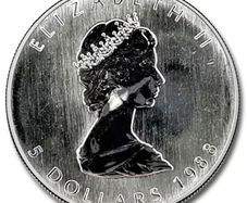 1988 Canada Silver Maple Leaf 1 oz Coin