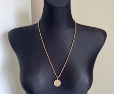 18k Solid Gold Rope chain and necklace
