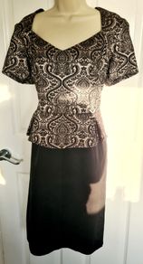 BNWT Black and Cream M & S Dress Size 16