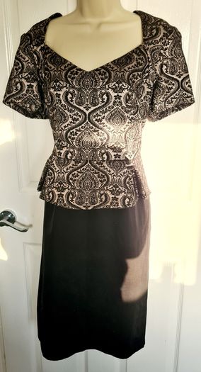 BNWT Black and Cream M & S Dress Size 16