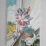 Oil on canvas still life and landscape 25.7" x 17.8" Image 2